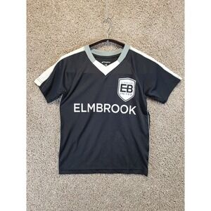 Champro Sports EB Elmbrook‎ Soccer #5 Jersey Youth Small Black Printed V Neck
